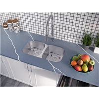 Pelican PL-VS4040 18G Stainless Steel Double Bowl Undermount Kitchen Sink 29 1/8'' x 18-1/2''